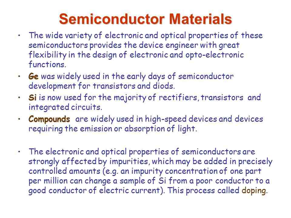 Are semiconductors metals?