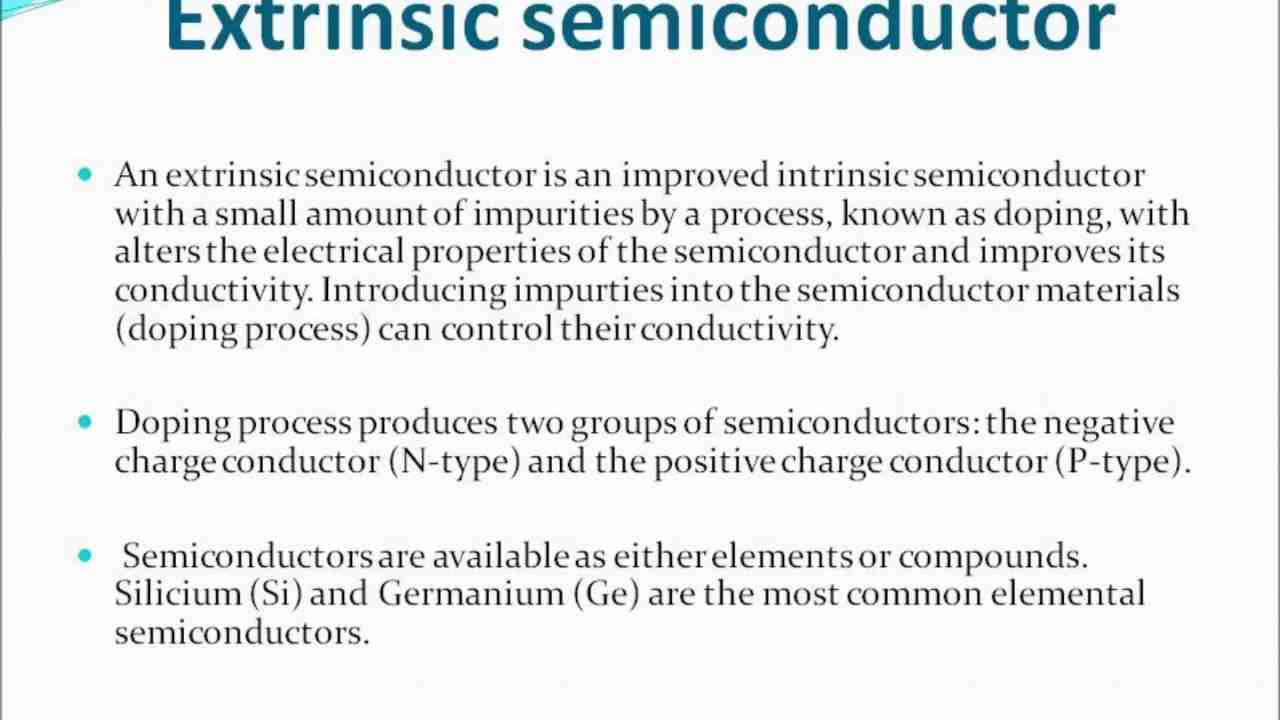 What do mean by intrinsic and extrinsic semiconductors?