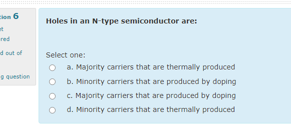 What is the minority carrier?